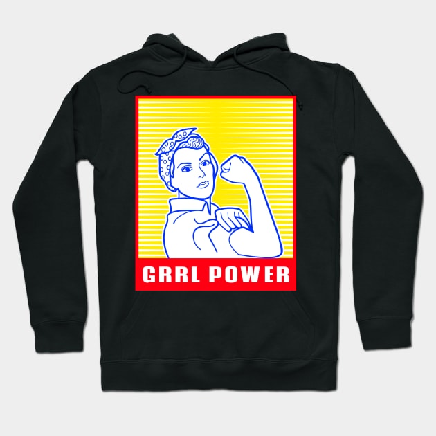 GRRL POWER Hoodie by studioshrug